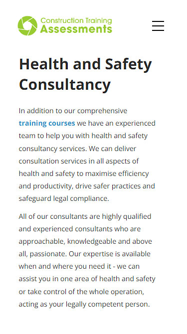 Health and safety mobile preview