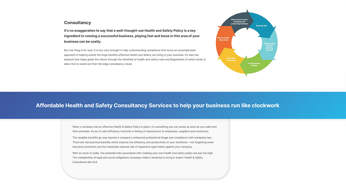 consultancy webpage preview